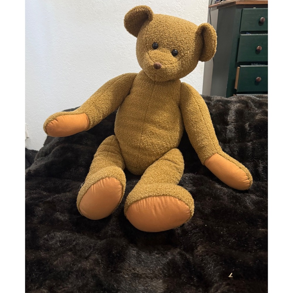 Pottery barn kids 32" jointed Brown Sherpa Teddy Bear Plush Stuffed Animal Toy